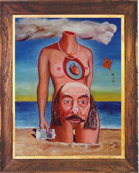 Tableau signé Emile RAMIS "Dali 2004"
