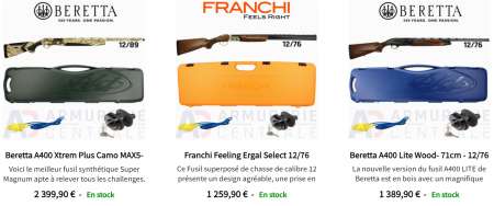 Fusils de chasse performants