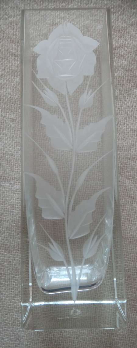  Grand vase en verre soufflé
