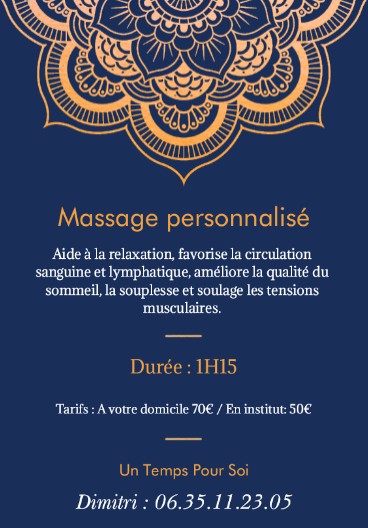 Massage personnalisé