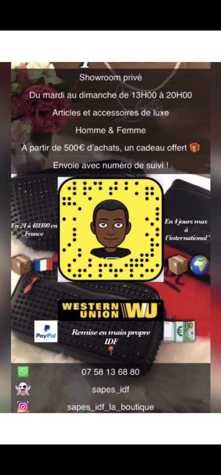 Vêtements pour homme et femme