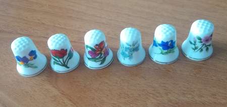  Lot de 6 dés à coudre