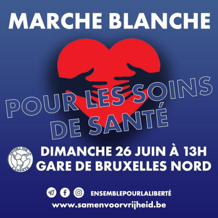Marche Blanche pour les soins de santé Bruxelles