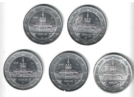 2 EUROS COMMEMORATIVES PLAQUEES ARGENT TOUS PAYS