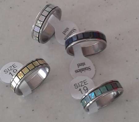 Bague Anneaux Facette
