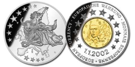 PIECE FRAPPE « Europe » 1 cent inlay 
