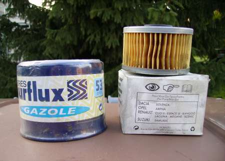 DIVERS FILTRES GASOIL 