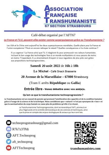 Débat:France & U.E,au top grâce au Transhumanisme?