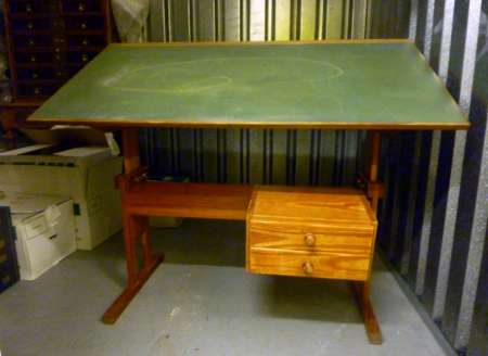 vends bureau en sapin