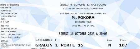 billets épicentre m pokora zenith strasbourg