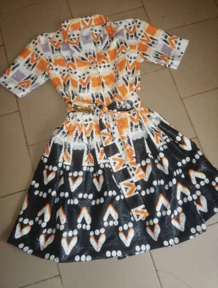 Robe kaba boubou en tissu pagne wax africain