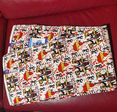 Tissu pagne wax africain en coton léger