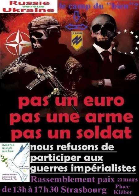 Rassemblement Paix, cessez-le-feu, France-Russie