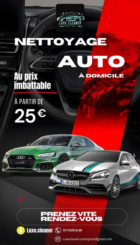 Nettoyage auto à domicile