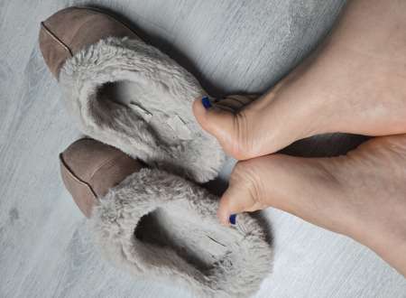 Chaussons portés
