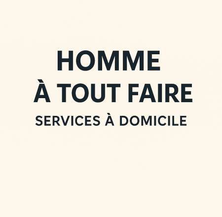 Homme polyvalent propose services à domicile