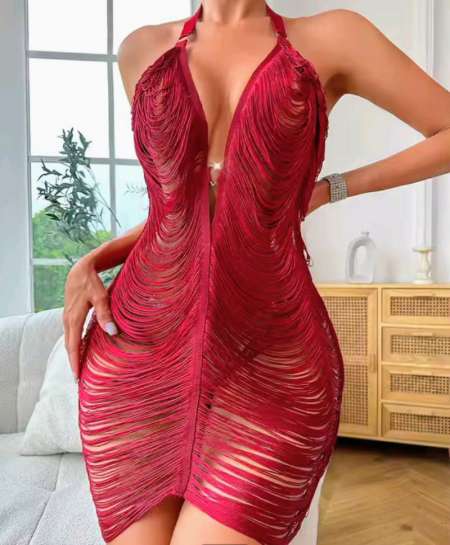 Robe mi-longue à paillettes neuf