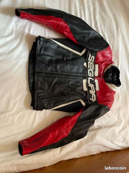 blouson moto cuir segura pitts M