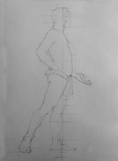 Modèle homme pour dessin, sculpture, peintures