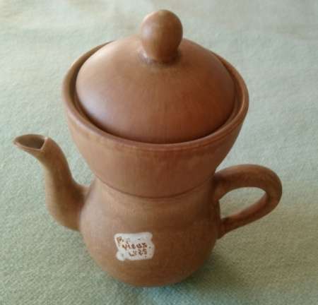 Cafetière Théière en grès marron