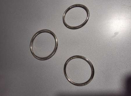 Ensemble de 3 anneaux pénien cockring métal