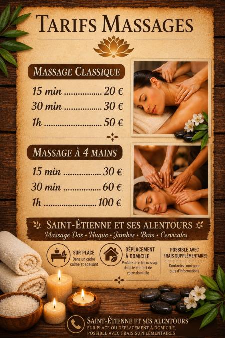 Massage/bien-être/manucure