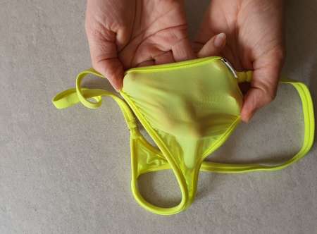 String ficelle de bain jaune