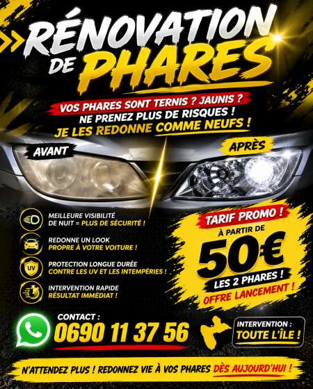🚗 ✨ rénovation phares
