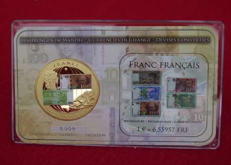 COFFRET PIECE FRAPPE « Changement du Franc » 