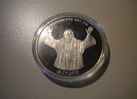 PIECE FRAPPE « Le Pape Benoît XVI » 