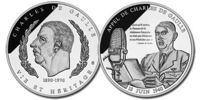 PIECE FRAPPE « Appel Charles de Gaulle »