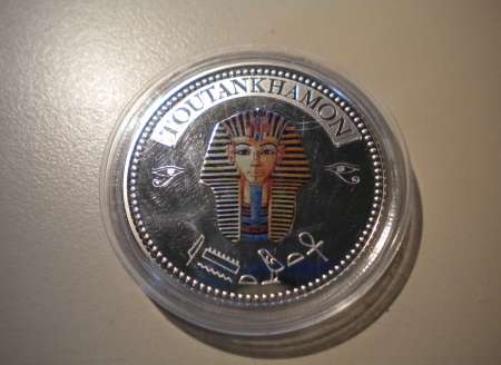 PIECE FRAPPE COLORISEE « Toutankhamon »  
