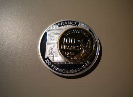 PIECE FRAPPE « 100 Francs Inlay »