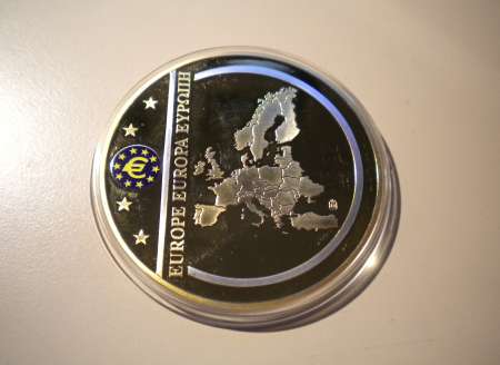 PIECE FRAPPE GEANTE COLORISEE « Billet 100  »