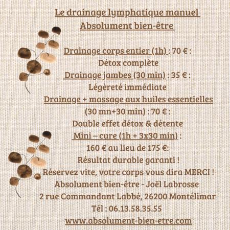  Le drainage lymphatique manuel:votre allié santé