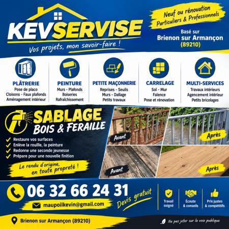 Sablage toute pièce bois et feraille