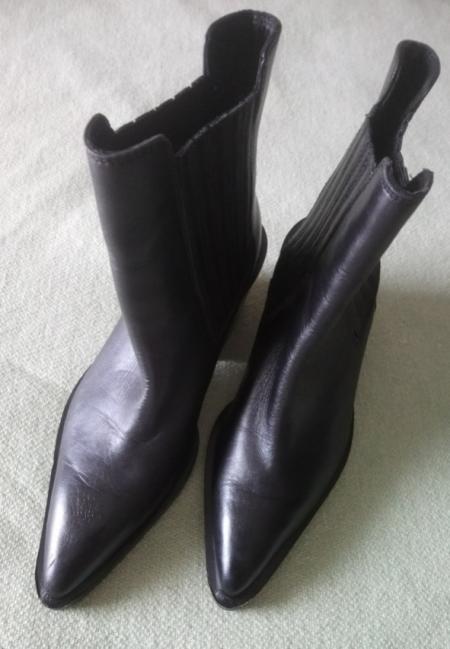 Bottines style Cow-Boy en cuir