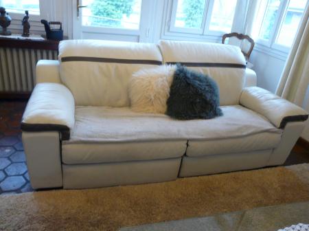 canape relax cuir electrique