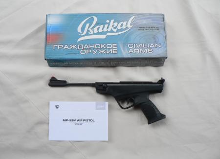 Pistolet baikal mp-53m de 2021 avec visée en fibre