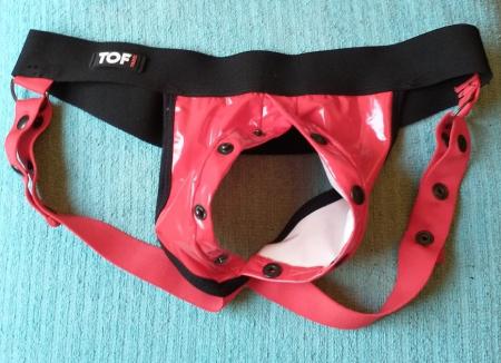 JOCKSTRAP A PRESSIONS SIMILI CUIR 75010