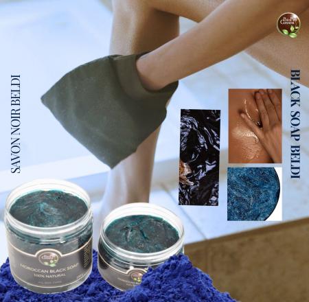 Savon noir marocain à la poudre de nila