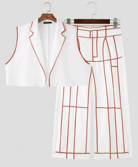 Ensemble 2 pièces gilet pantalons