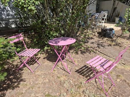 table et chaises de jardin