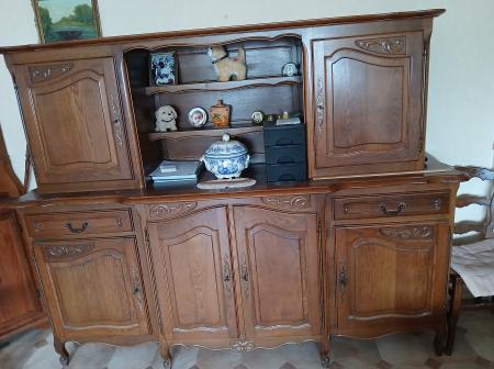 Haut de buffet en chêne