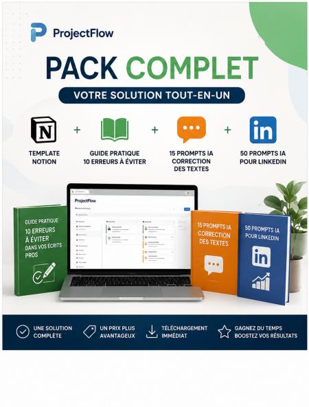 PeojectFlow-Pack Complet 4 Produits