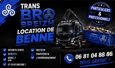 Location de benne ou de remorque